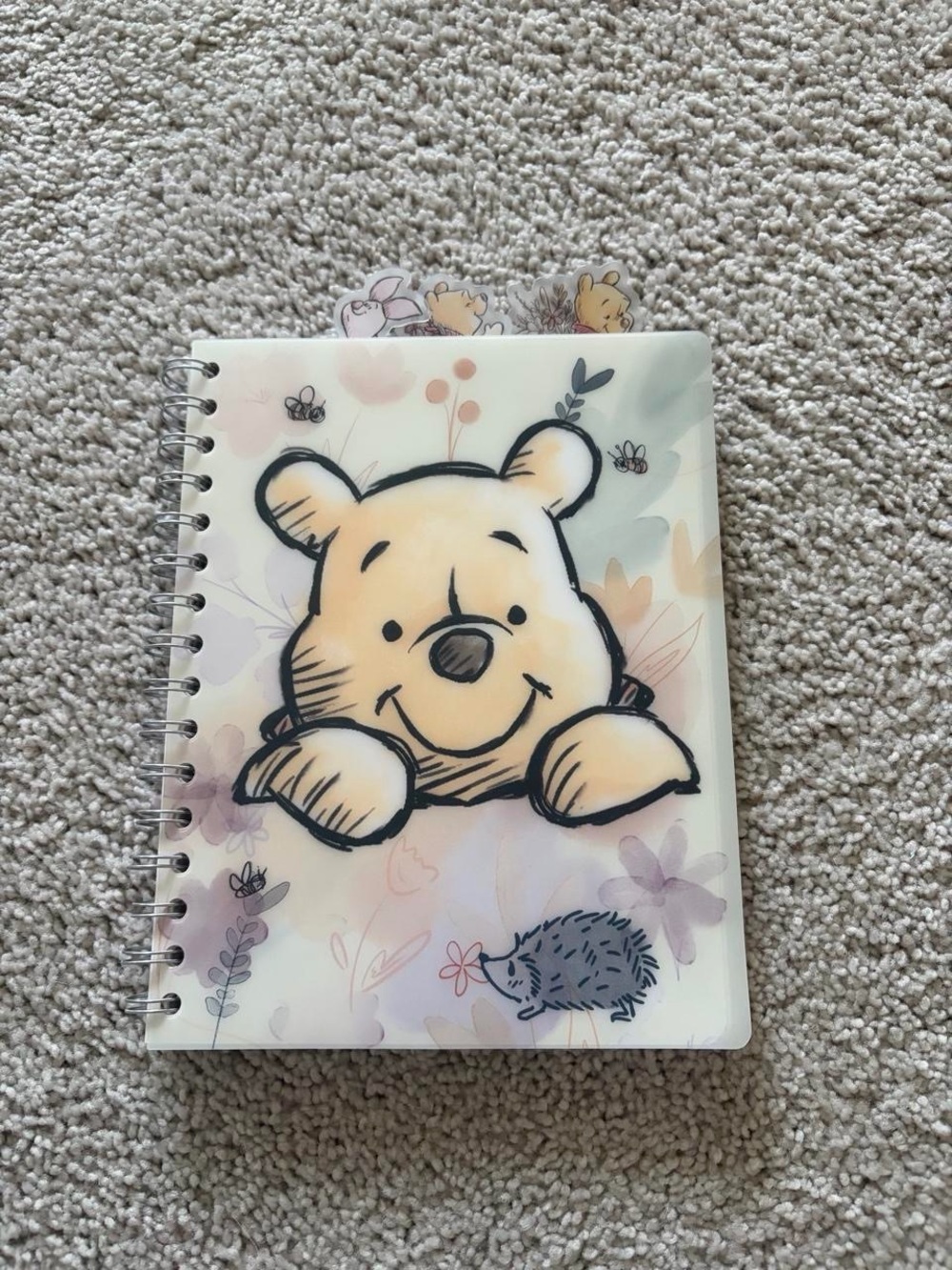 Winnie the Pooh Spiraled Kids Notebook - Yellow